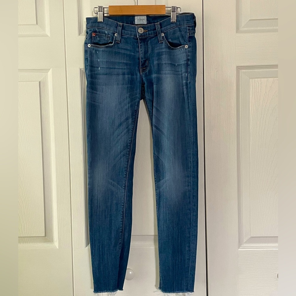Hudson Women’s Krista Super Skinny Cropped Raw Hem Jeans - Size 26